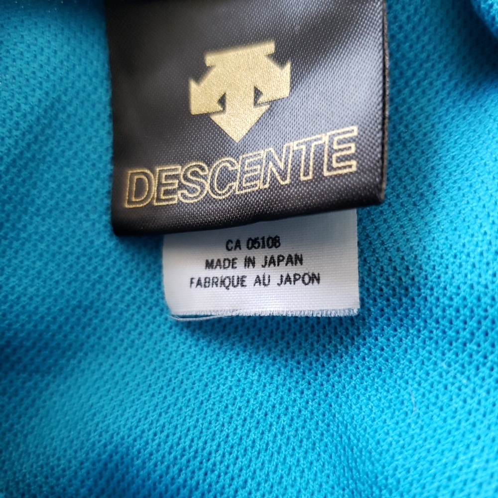 Descente Blue Cycling Shirt 1/4 Zip Back Pocket M - Picture 4 of 7